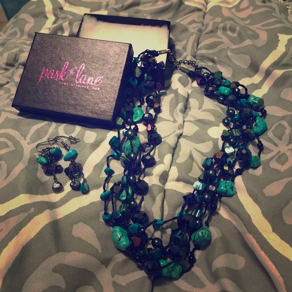 Park Lane Rock Necklace and Earrings